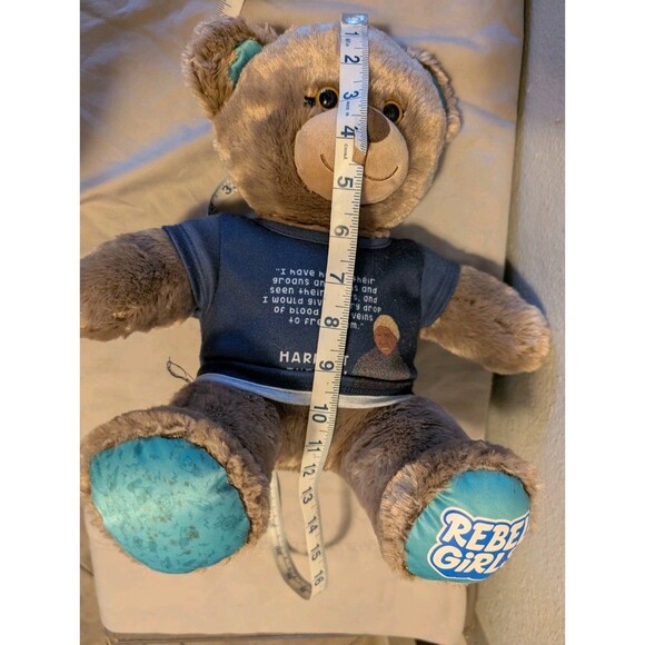 Rebel Girls Harriet Tubman BABW Bear 11" Stuffed Toy w/ Quote Empowerment Gift - Picture 2 of 10